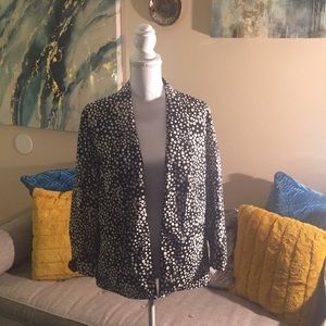 Black & White Polkadot Blazer